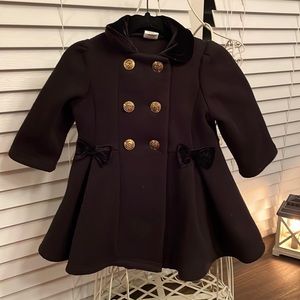 Starting Out black coat. Size 18 months.